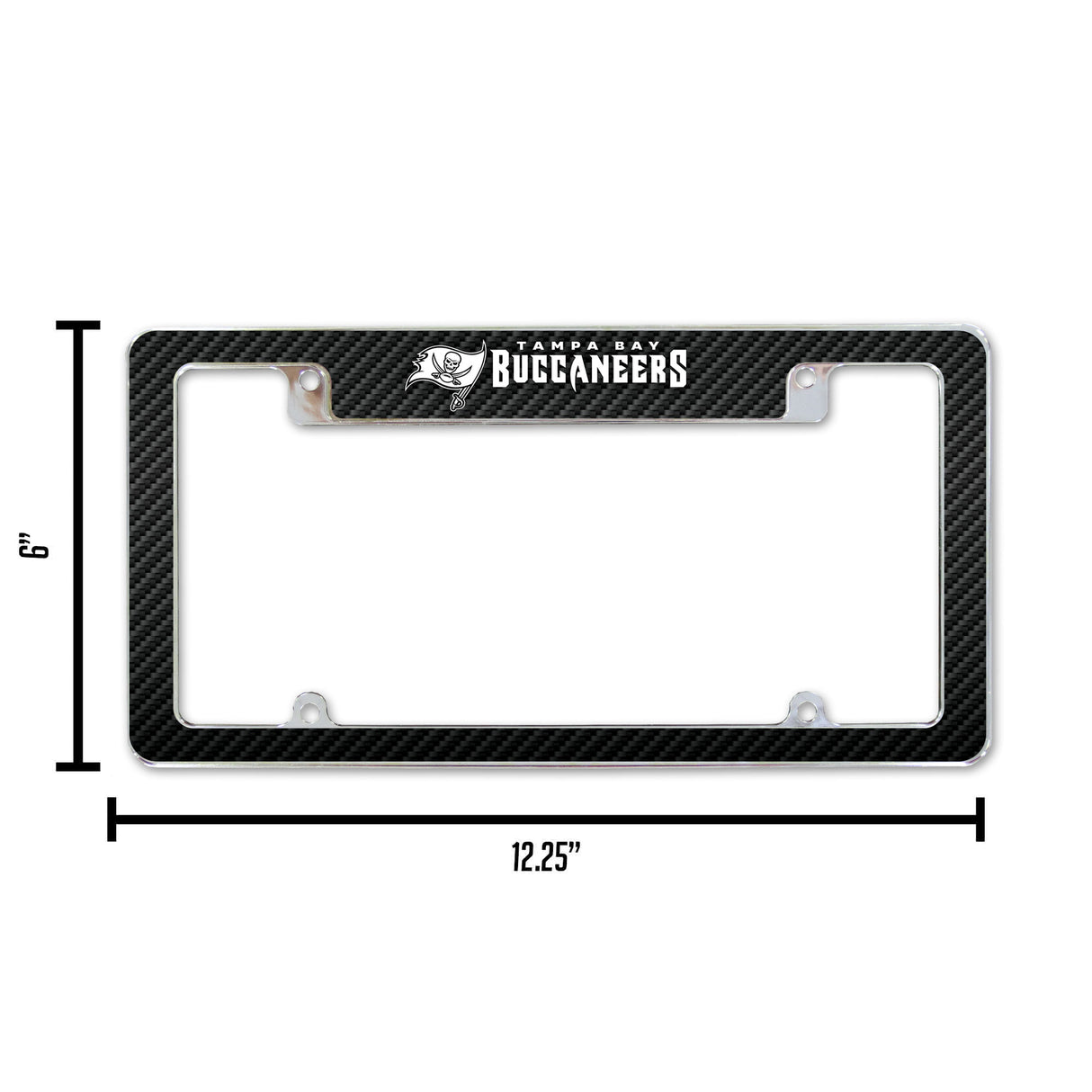 NFL Tampa Bay Buccaneers All Over Chrome Frame Fan Gear NFL Tampa Bay Buccaneers