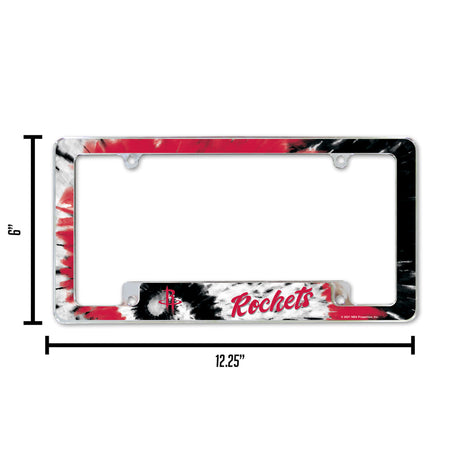 NBA Houston Rockets All Over Chrome Frame Fan Gear NBA Houston Rockets