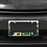 NHL Minnesota Wild All Over Chrome Frame Fan Gear NHL Minnesota Wild