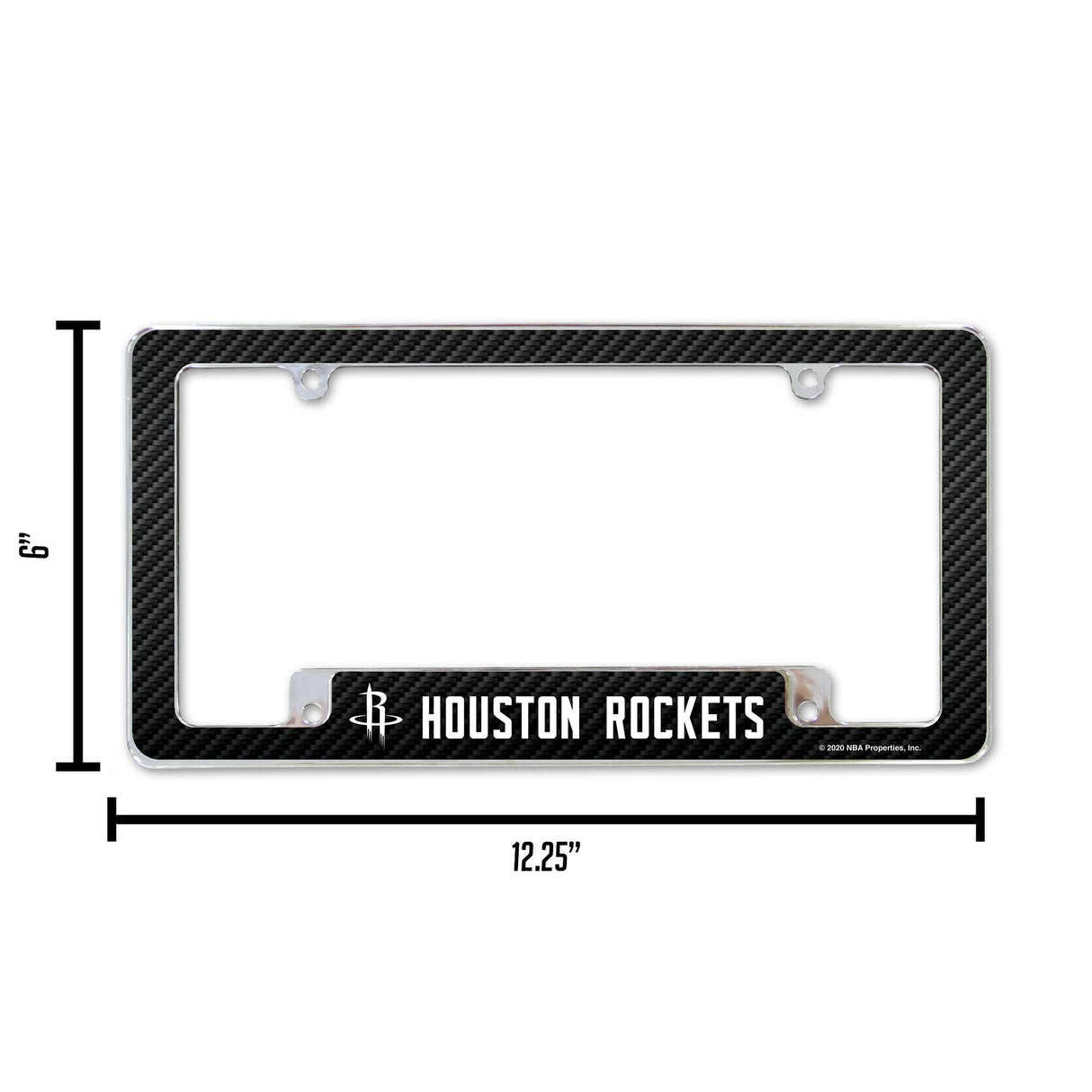 NBA Houston Rockets All Over Chrome Frame Fan Gear NBA Houston Rockets