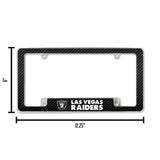 NFL Las Vegas Raiders All Over Chrome Frame Fan Gear NFL Las Vegas Raiders
