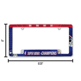 NFL New York Giants All Over Chrome Frame Fan Gear NFL New York Giants