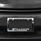 NFL Las Vegas Raiders All Over Chrome Frame Fan Gear NFL Las Vegas Raiders