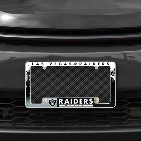 NFL Las Vegas Raiders All Over Chrome Frame Fan Gear NFL Las Vegas Raiders