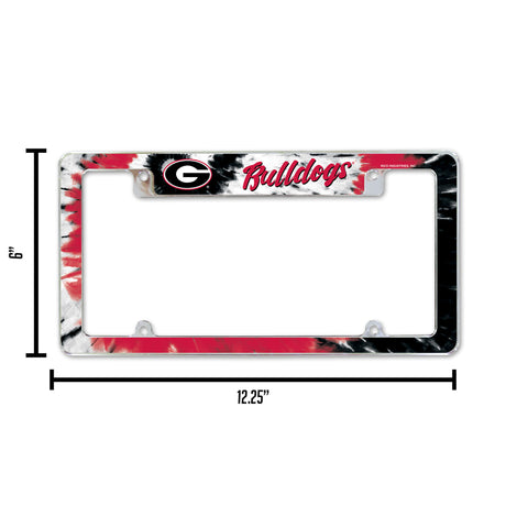 NCAA Georgia Bulldogs All Over Chrome Frame Fan Gear NCAA Georgia Bulldogs