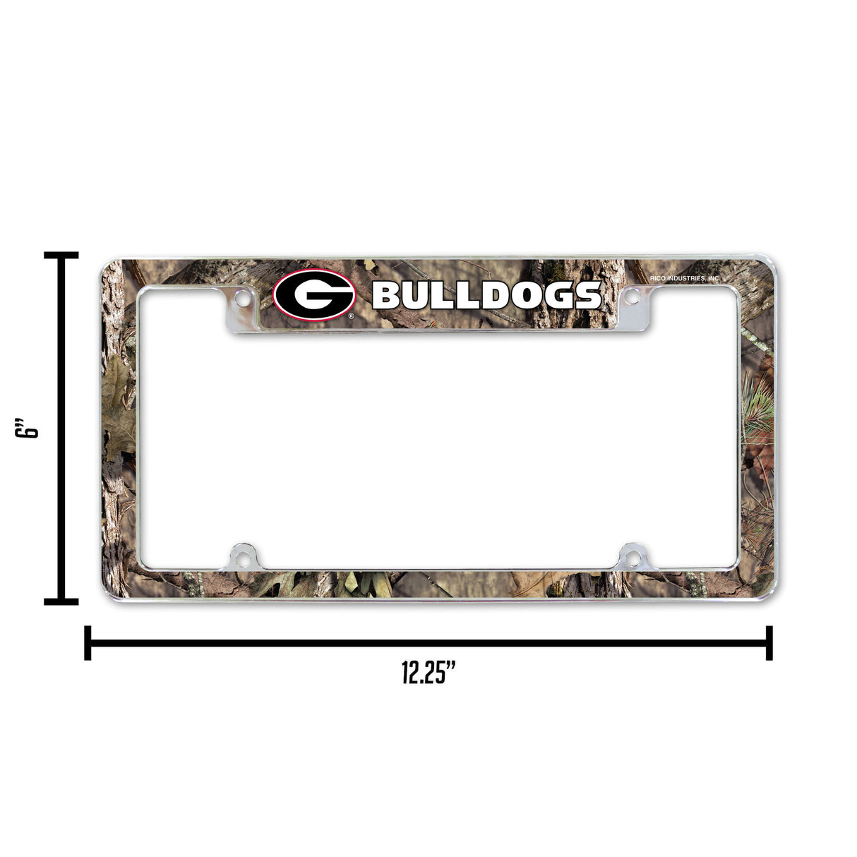 NCAA Georgia Bulldogs All Over Chrome Frame Fan Gear NCAA Georgia Bulldogs