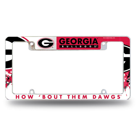 NCAA Georgia Bulldogs All Over Chrome Frame Fan Gear NCAA Georgia Bulldogs