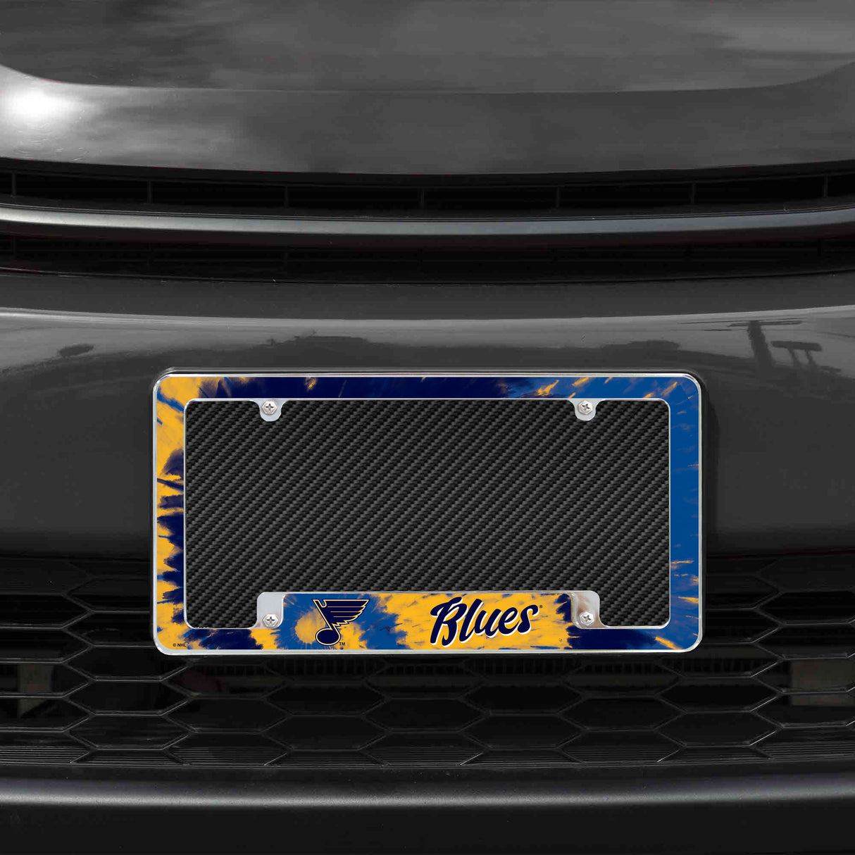 NHL St. Louis Blues All Over Chrome Frame Fan Gear NHL St. Louis Blues