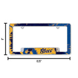 NHL St. Louis Blues All Over Chrome Frame Fan Gear NHL St. Louis Blues