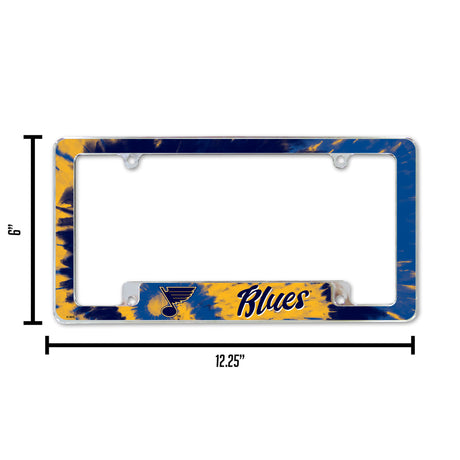 NHL St. Louis Blues All Over Chrome Frame Fan Gear NHL St. Louis Blues