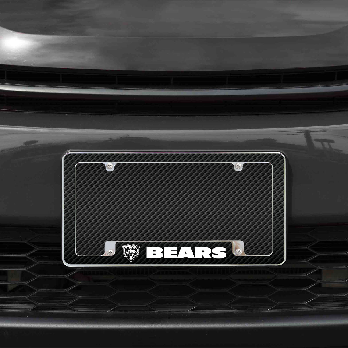NFL Chicago Bears All Over Chrome Frame Fan Gear NFL Chicago Bears