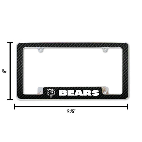 NFL Chicago Bears All Over Chrome Frame Fan Gear NFL Chicago Bears