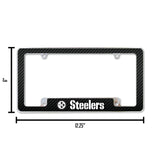 NFL Pittsburgh Steelers All Over Chrome Frame Fan Gear NFL Pittsburgh Steelers