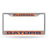 NCAA Florida Gators Laser Cut Chrome License Plate Frame Fan Gear NCAA Florida Gators