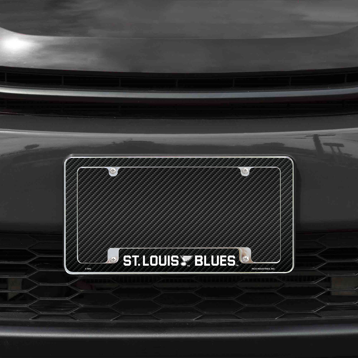 NHL St. Louis Blues All Over Chrome Frame Fan Gear NHL St. Louis Blues