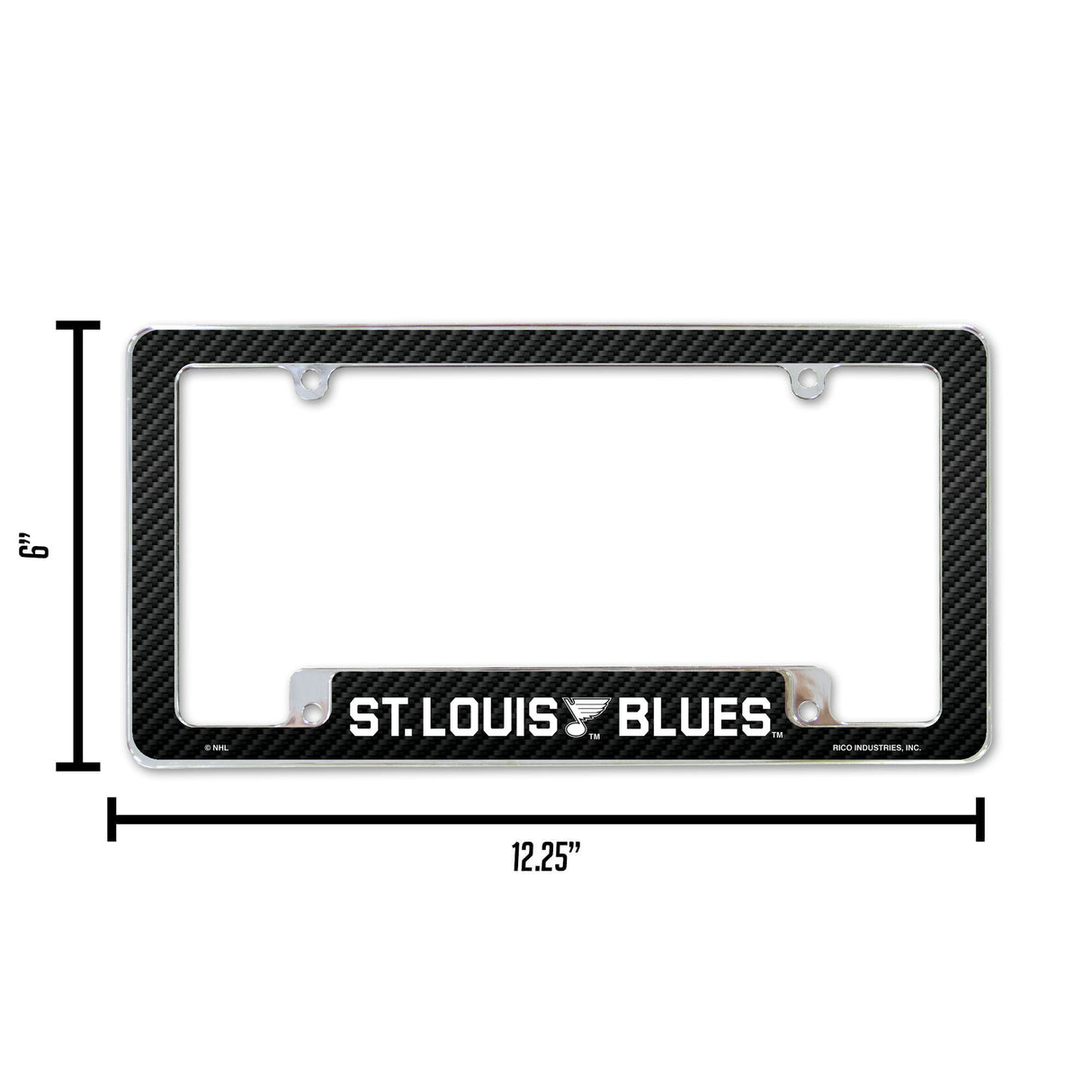 NHL St. Louis Blues All Over Chrome Frame Fan Gear NHL St. Louis Blues