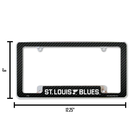NHL St. Louis Blues All Over Chrome Frame Fan Gear NHL St. Louis Blues