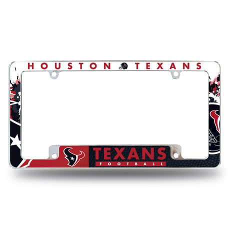 NFL Houston Texans All Over Chrome Frame Fan Gear NFL Houston Texans