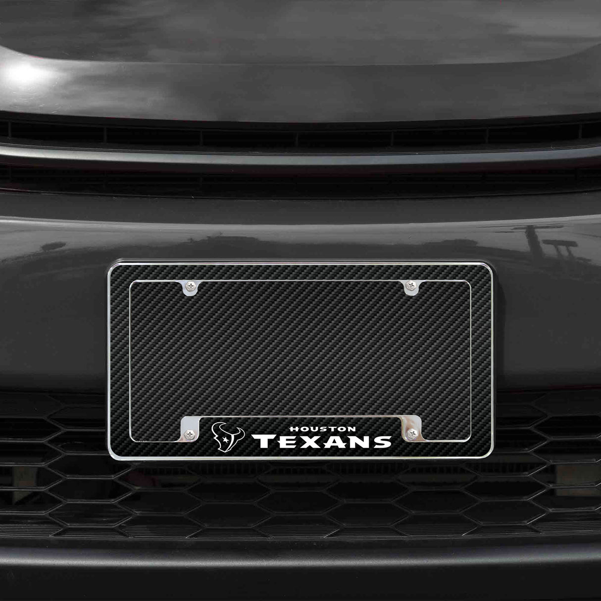 NFL Houston Texans All Over Chrome Frame Fan Gear NFL Houston Texans