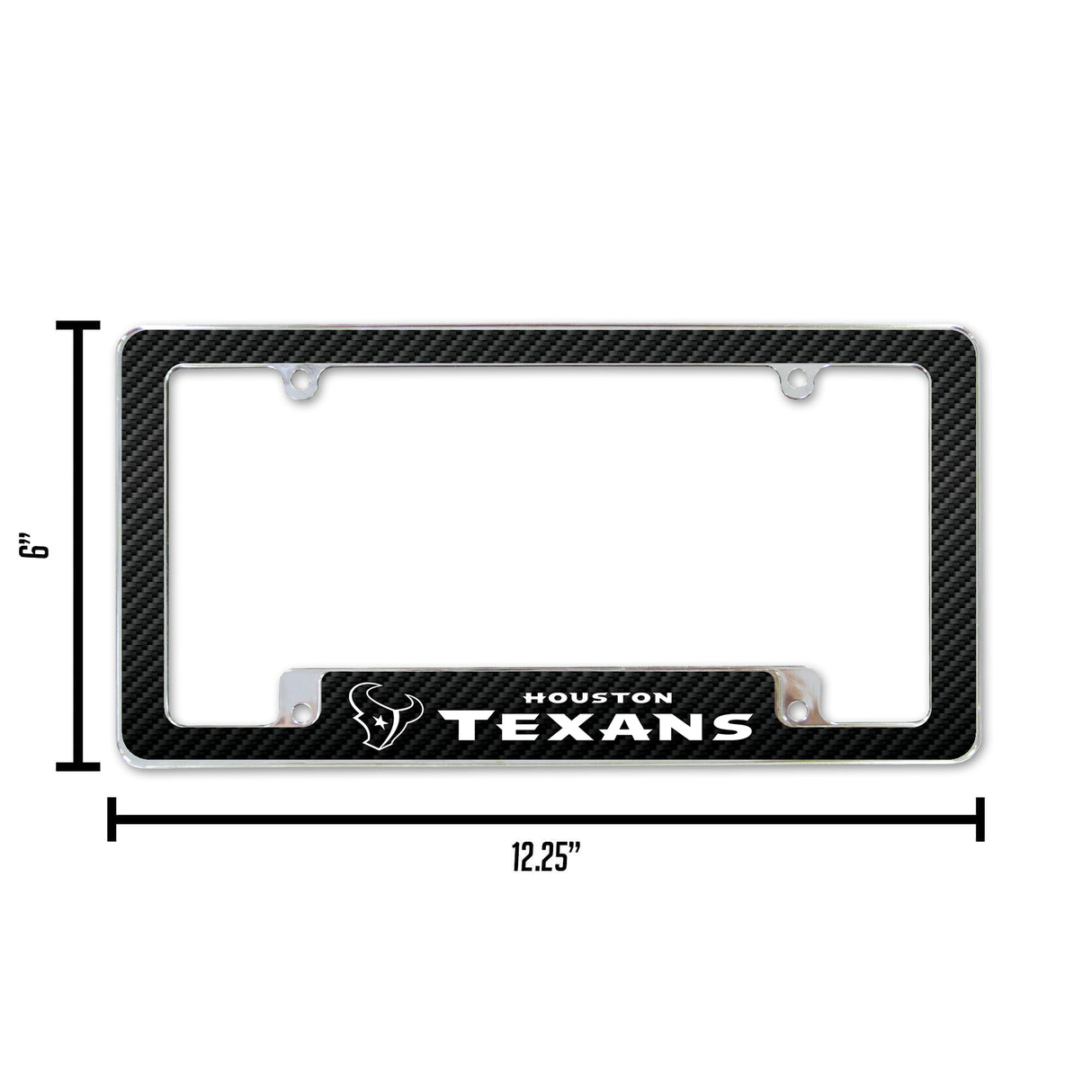 NFL Houston Texans All Over Chrome Frame Fan Gear NFL Houston Texans