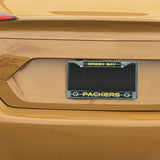 NFL Green Bay Packers Chrome Glitter License Plate Frame Fan Gear NFL Green Bay Packers