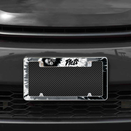 NBA Brooklyn Nets All Over Chrome Frame Fan Gear NBA Brooklyn Nets