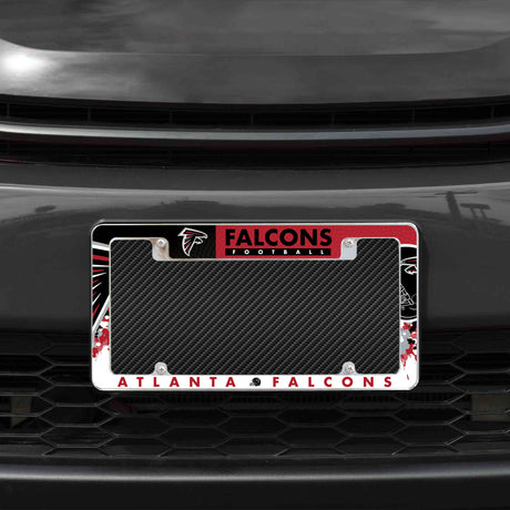 NFL Atlanta Falcons All Over Chrome Frame Fan Gear NFL Atlanta Falcons