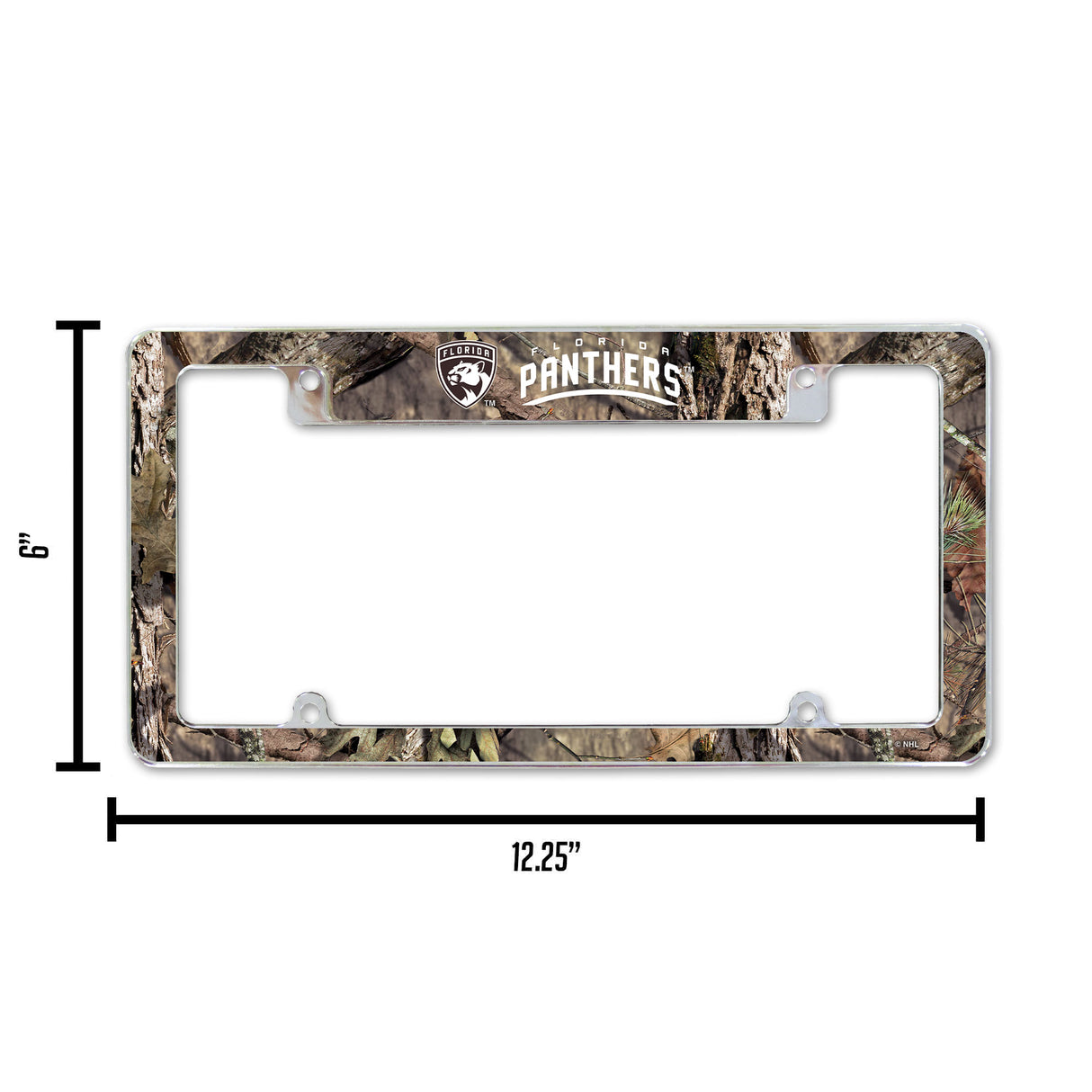 NHL Florida Panthers All Over Chrome Frame Fan Gear NHL Florida Panthers
