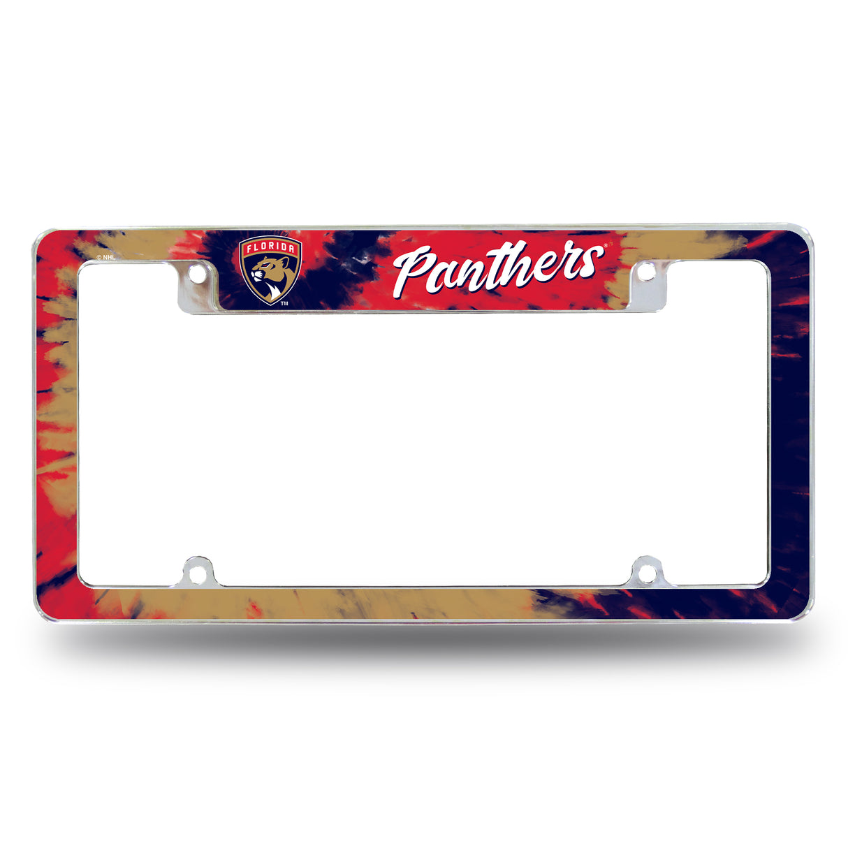 NHL Florida Panthers All Over Chrome Frame Fan Gear NHL Florida Panthers
