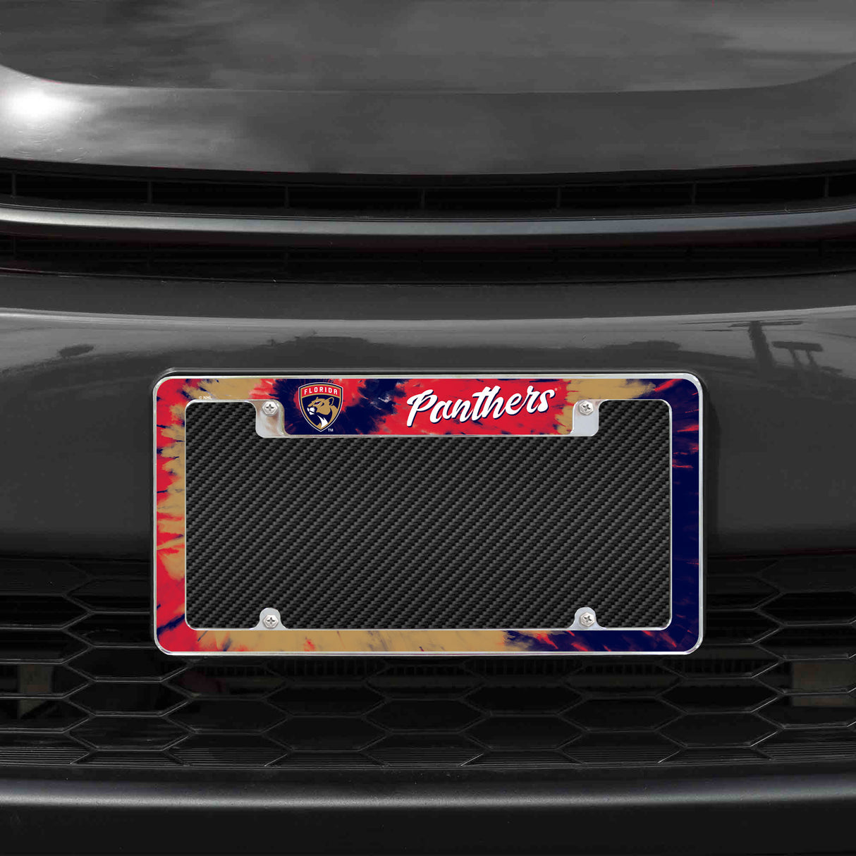 NHL Florida Panthers All Over Chrome Frame Fan Gear NHL Florida Panthers
