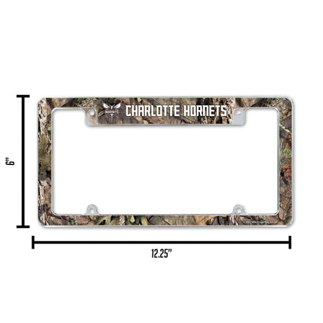 NBA Charlotte Hornets All Over Chrome Frame Fan Gear NBA Charlotte Hornets