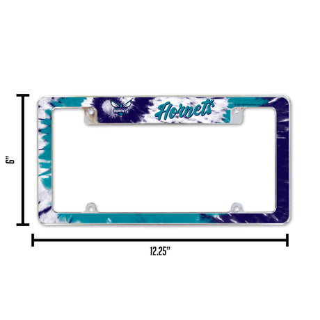 NBA Charlotte Hornets All Over Chrome Frame Fan Gear NBA Charlotte Hornets