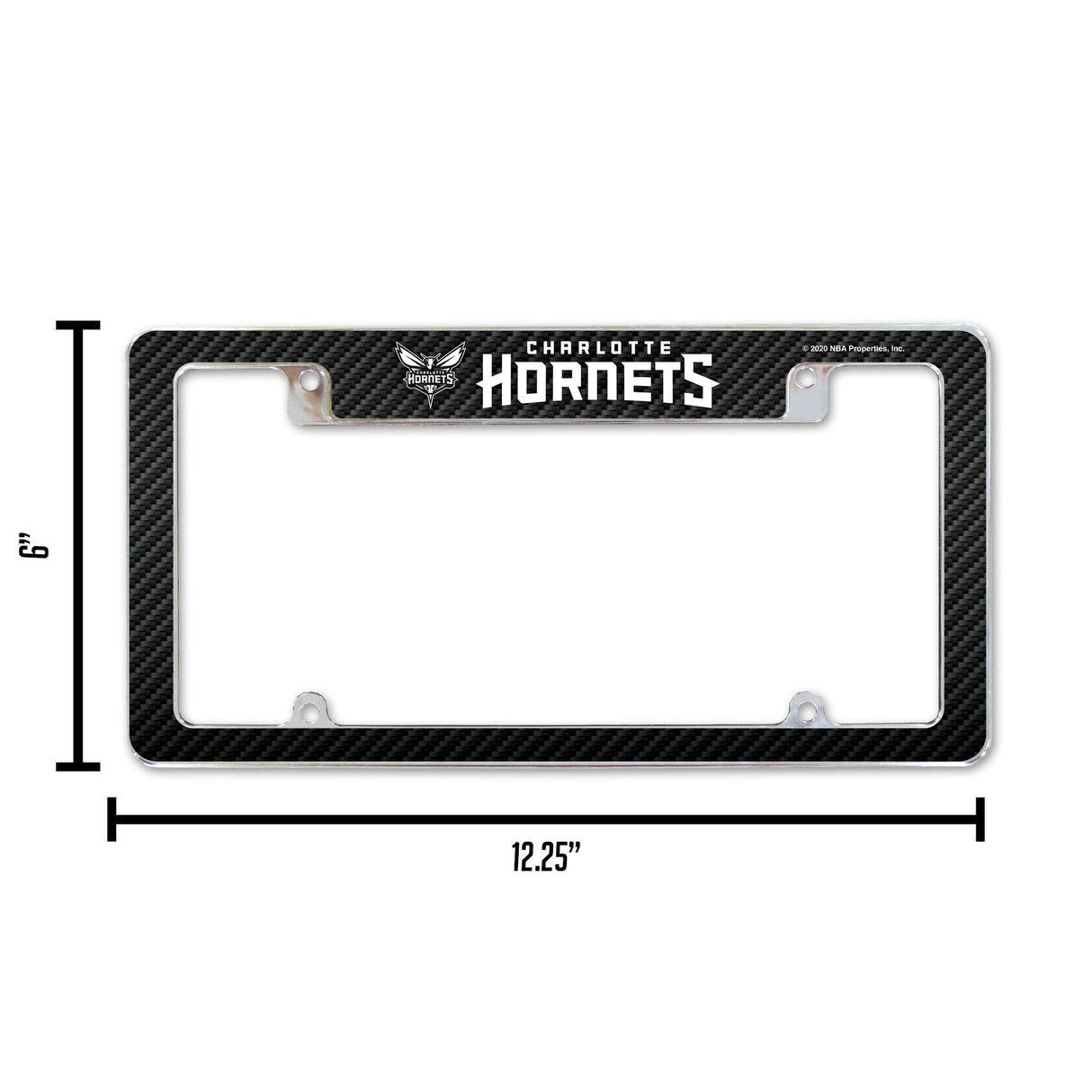 NBA Charlotte Hornets All Over Chrome Frame Fan Gear NBA Charlotte Hornets