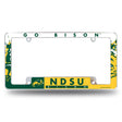 NCAA North Dakota State Bisons All Over Chrome Frame Fan Gear NCAA North Dakota State Bisons