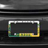NCAA North Dakota State Bisons All Over Chrome Frame Fan Gear NCAA North Dakota State Bisons