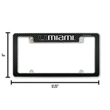 NCAA Miami Hurricanes - The U All Over Chrome Frame Fan Gear NCAA Miami Hurricanes