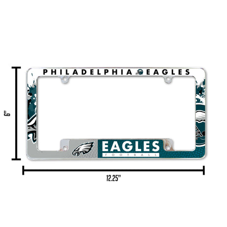 NFL Philadelphia Eagles All Over Chrome Frame Fan Gear NFL Philadelphia Eagles