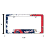 NBA Washington Wizards All Over Chrome Frame Fan Gear NBA Washington Wizards