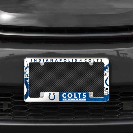 NFL Indianapolis Colts All Over Chrome Frame Fan Gear NFL Indianapolis Colts