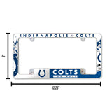 NFL Indianapolis Colts All Over Chrome Frame Fan Gear NFL Indianapolis Colts