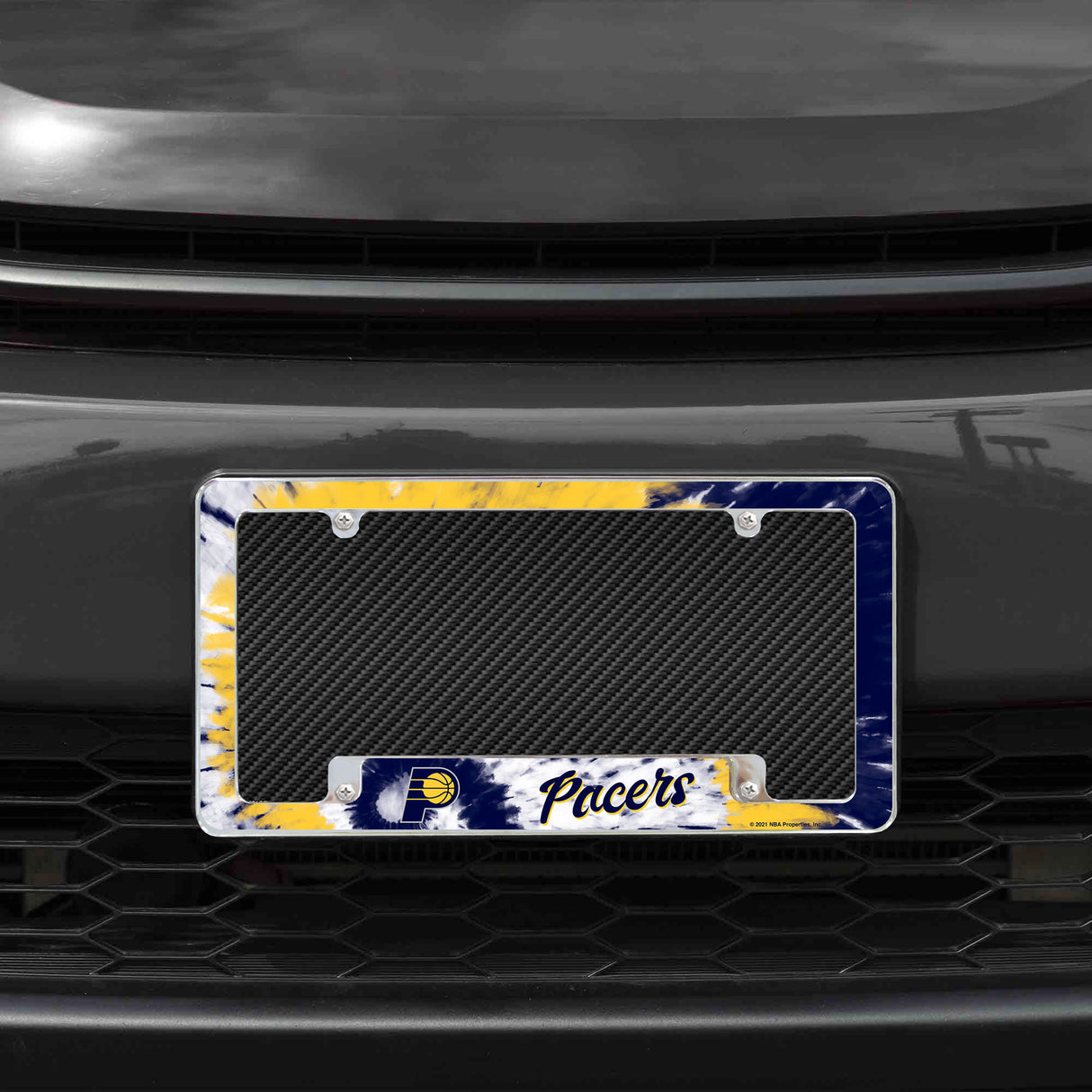 NBA Indiana Pacers All Over Chrome Frame Fan Gear NBA Indiana Pacers
