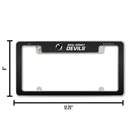 NHL New Jersey Devils All Over Chrome Frame Fan Gear NHL New Jersey Devils