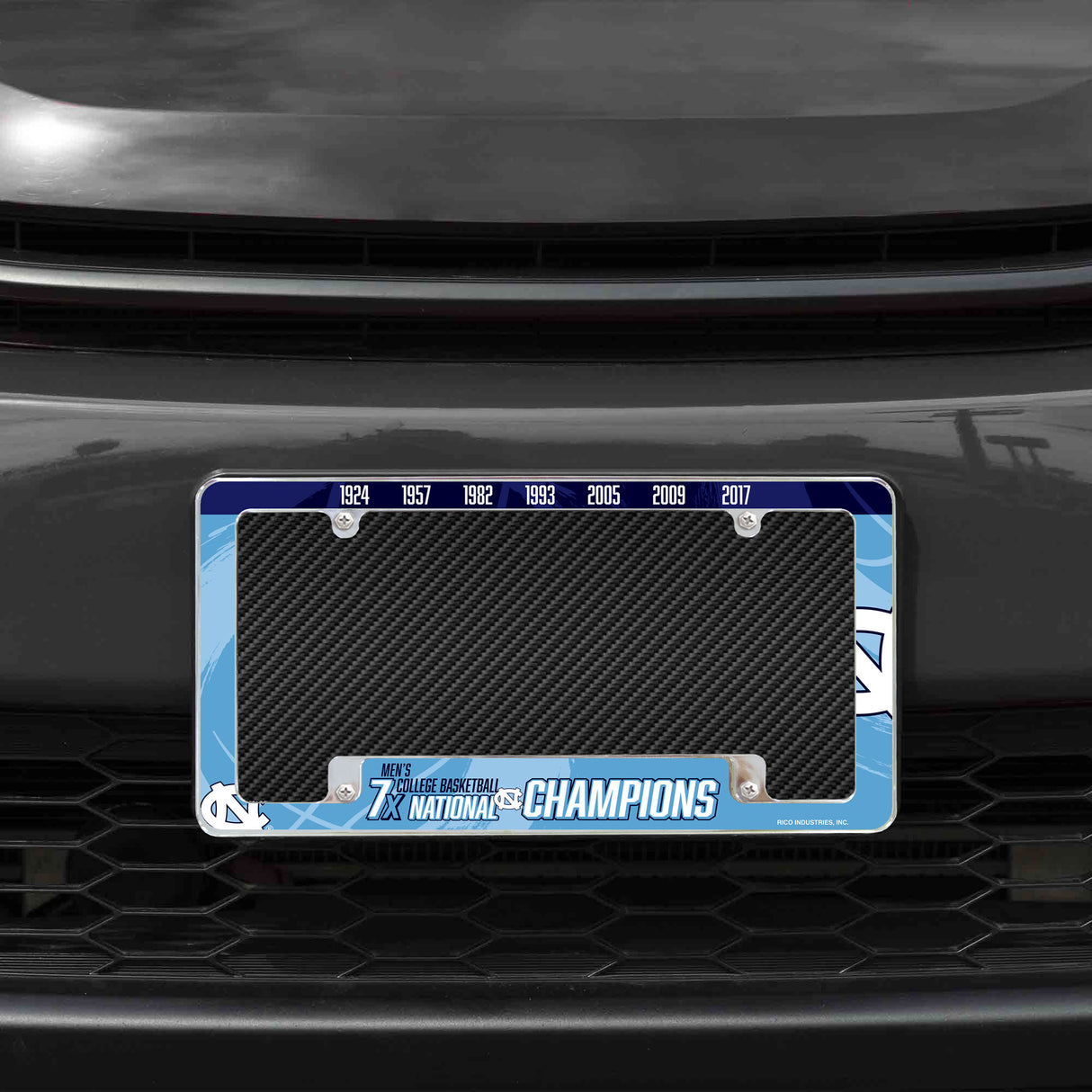 NCAA North Carolina Tar Heels All Over Chrome Frame Fan Gear NCAA North Carolina Tar Heels