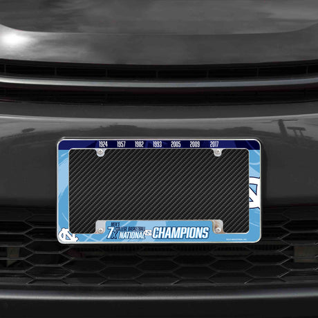 NCAA North Carolina Tar Heels All Over Chrome Frame Fan Gear NCAA North Carolina Tar Heels