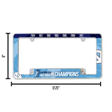 NCAA North Carolina Tar Heels All Over Chrome Frame Fan Gear NCAA North Carolina Tar Heels