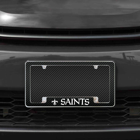 NFL New Orleans Saints All Over Chrome Frame Fan Gear NFL New Orleans Saints