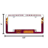 NFL Washington Commanders All Over Chrome Frame Fan Gear NFL Washington Commanders