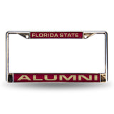 NCAA Florida State Seminoles Laser Cut Chrome License Plate Frame Fan Gear NCAA Florida State Seminoles