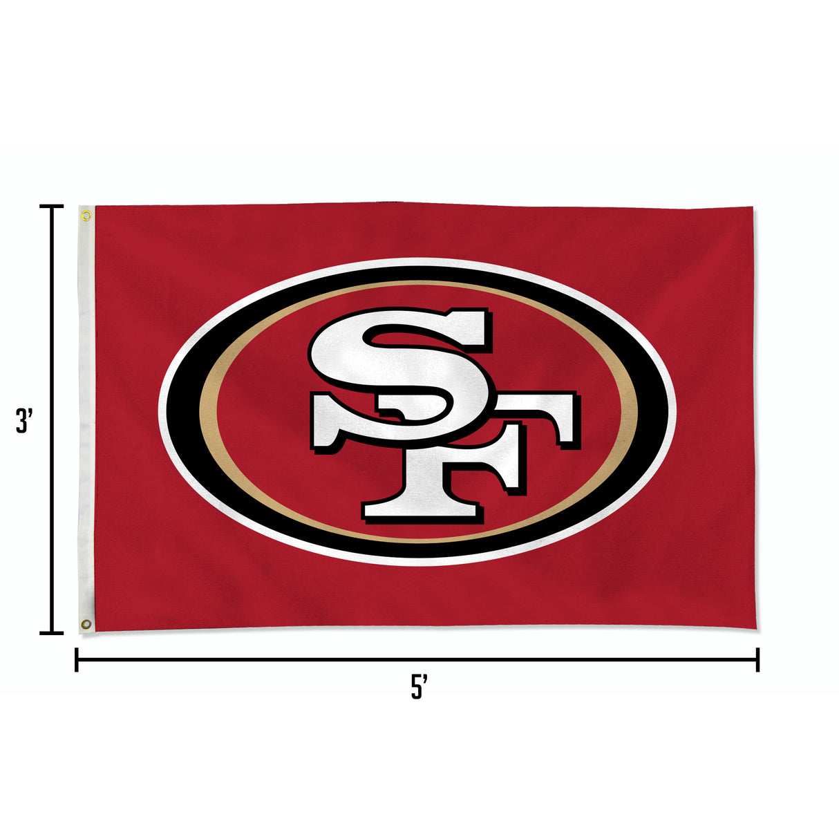 NFL San Francisco 49ers 3x5 Banner Flag Fan Gear NFL San Francisco 49ers