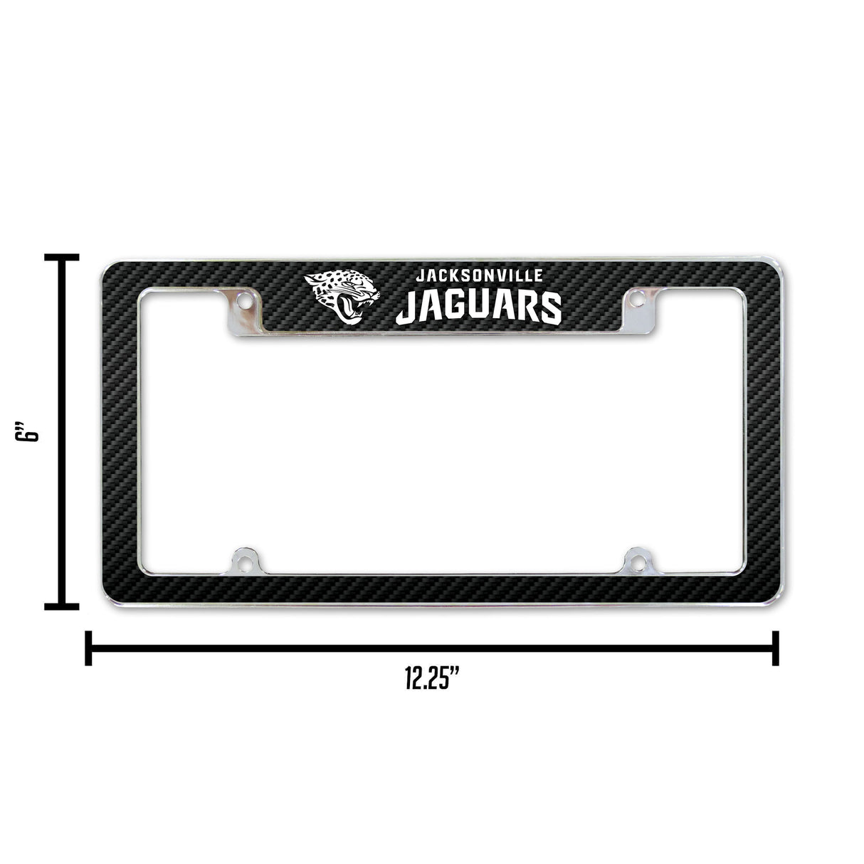 NFL Jacksonville Jaguars All Over Chrome Frame Fan Gear NFL Jacksonville Jaguars